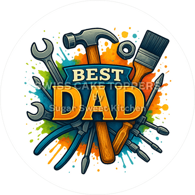 Einzigartiger Tortenaufleger zum Vatertag3 - personalisierbar