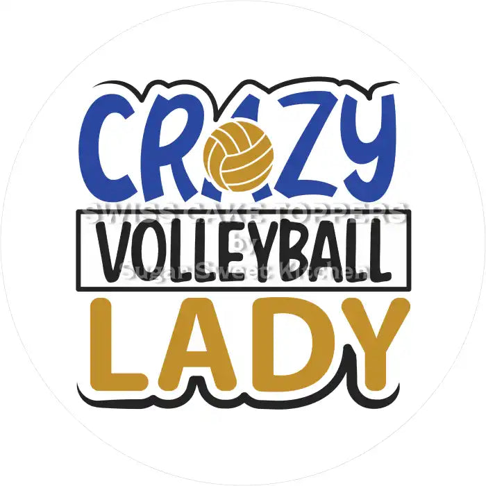Einzigartiger Volleyball-Tortenaufleger3 - personalisierbar - Fondant- Torten- & Cupcakeaufleger Sugar Sweet Kitchen