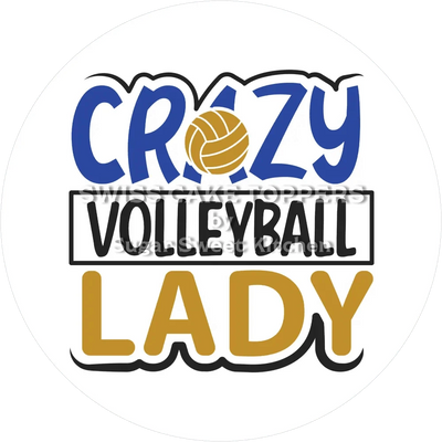 Einzigartiger Volleyball-Tortenaufleger3 -  personalisierbar