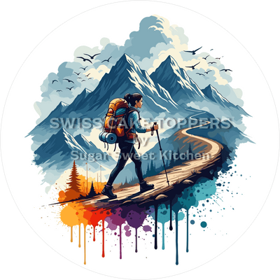 Einzigartiger Wander-Tortenaufleger1 - personalisierbar