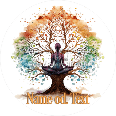 EinzigartigerYoga-Tortenaufleger mit Namen od. Text