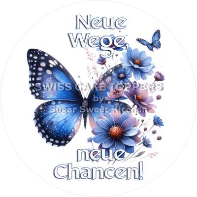 Eleganter Tortenaufleger für berufliche Meilensteine - personalisierbar