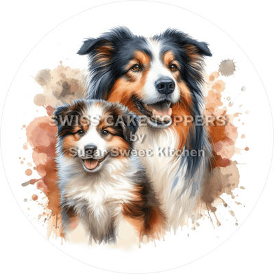 Entzückender Hunde-Tortenaufleger19 - personalisierbar