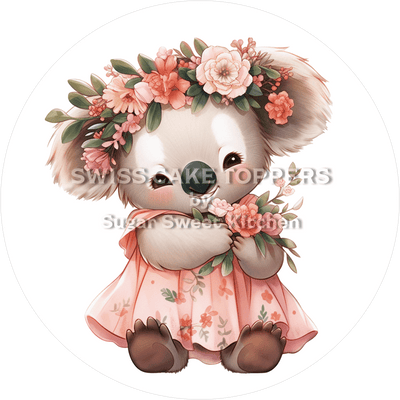 Entzückender Koala-Tortenaufleger5 - personalisierbar