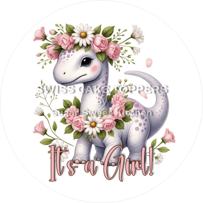 Entzückender Tortenaufleger - It's a Girl2 - personalisierbar