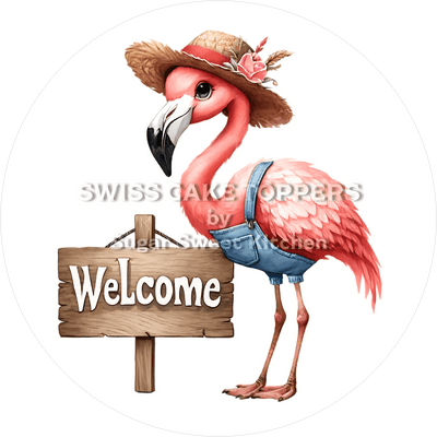 Entzückender Welcome-Tortenaufleger 6 - personalisierbar