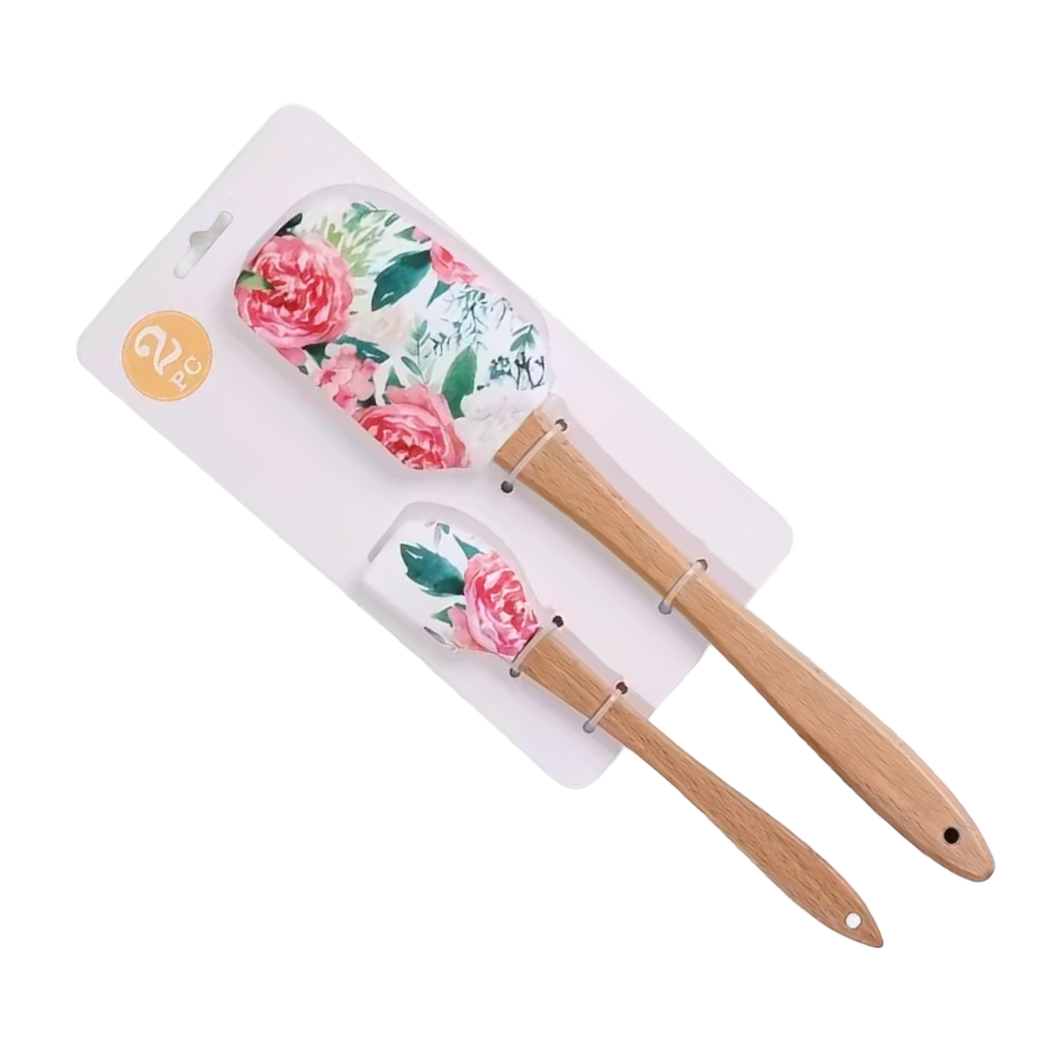 Silikon Spatel Set Rosen / 2Stk. - Backzubehör Sugar Sweet Kitchen