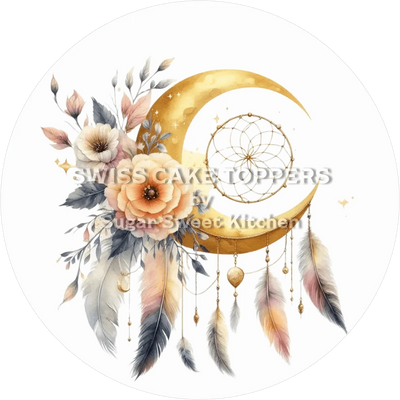 Esoterischer Mond-Tortenaufleger7 - personalisierbar