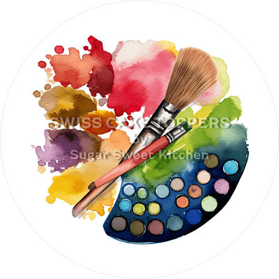 Exklulsiver Tortenaufleger für Maler  - personalisierbar