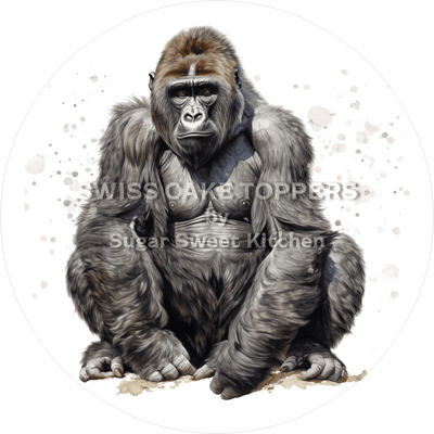 Exklusiver Affen-Tortenaufleger7 - personalisierbar