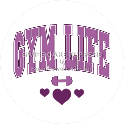 Exklusiver Gym-Tortenaufleger8 - personalisierbar