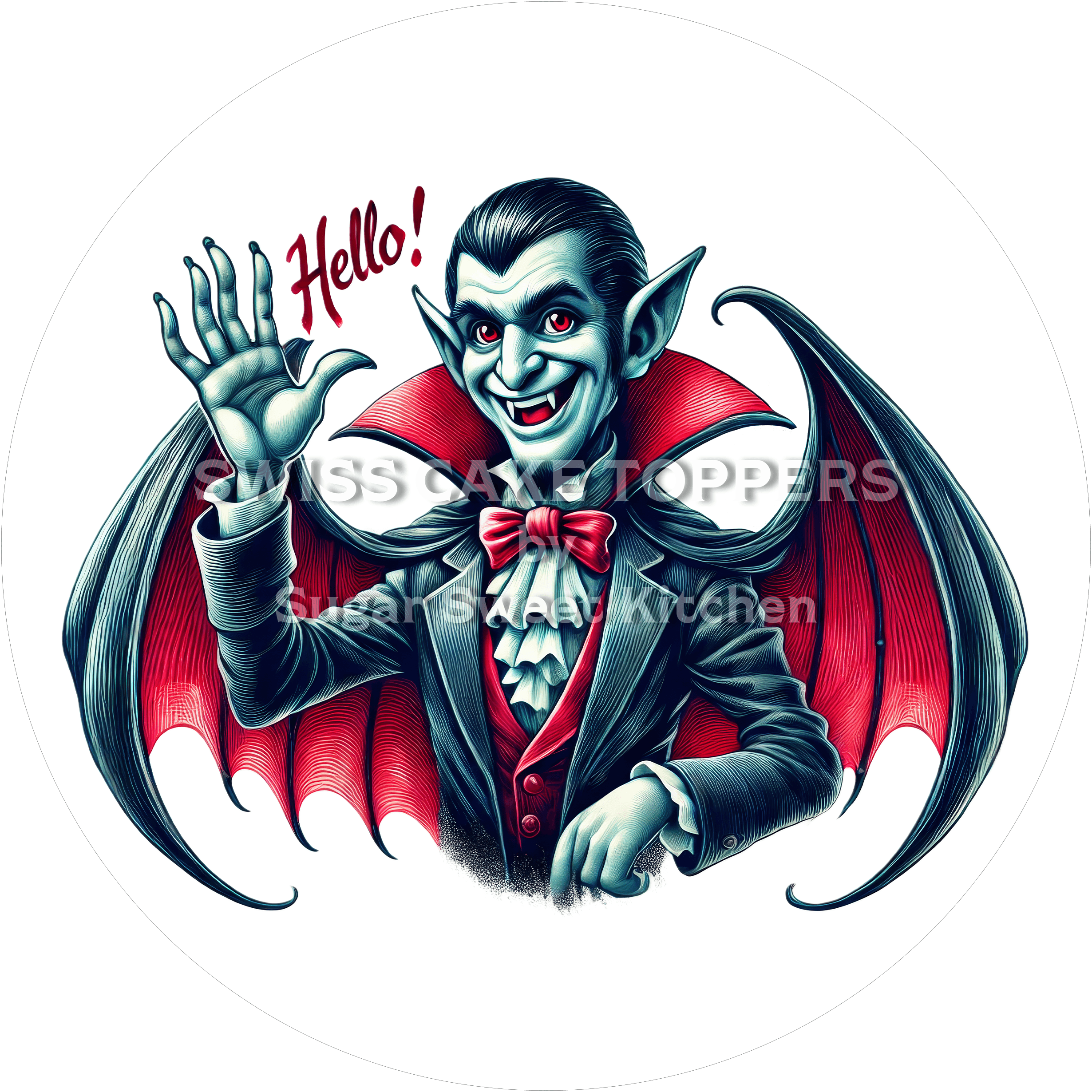 Exklusiver Halloween-Tortenaufleger9 - personalisierbar - Fondant- Torten- & Cupcakeaufleger Sugar Sweet Kitchen