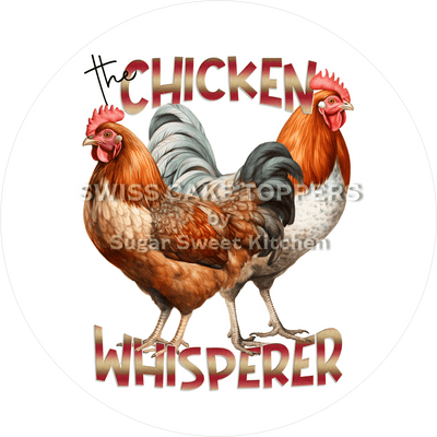 Exklusiver Hühner-Tortenaufleger2 - personalisierbar