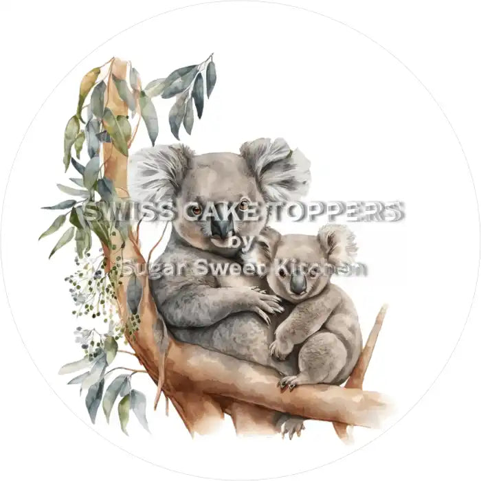 Exklusiver Koala-Tortenaufleger6 - personalisierbar - Fondant- Torten- & Cupcakeaufleger Sugar Sweet Kitchen