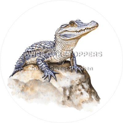 Exklusiver Krokodil-Tortenaufleger2 - personalisierbar