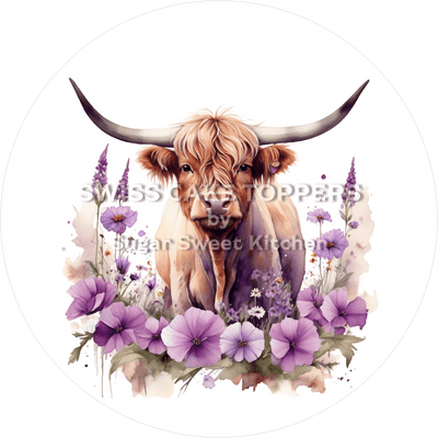 Exklusiver Kuh-Tortenaufleger5 - personalisierbar