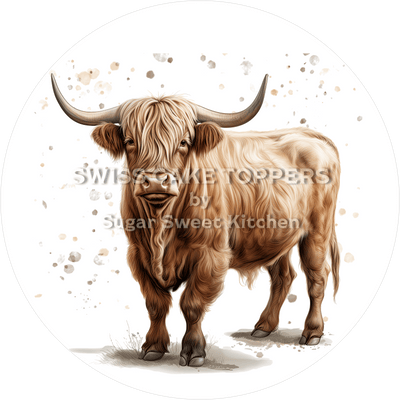 Exklusiver Kuh-Tortenaufleger7 - personalisierbar