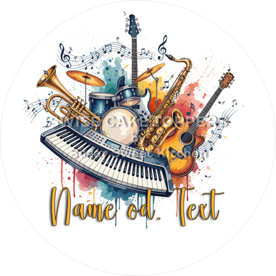 Exklusiver Musik-Tortenaufleger13 mit Namen