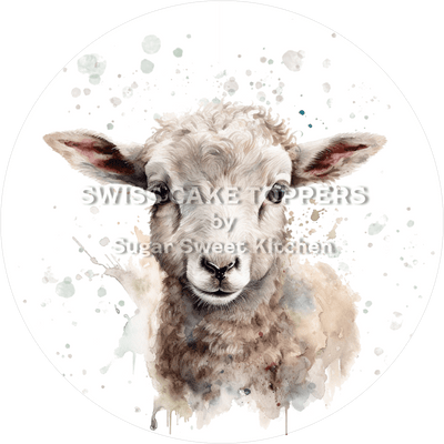 Exklusiver Schaf-Tortenaufleger3 - personalisierbar