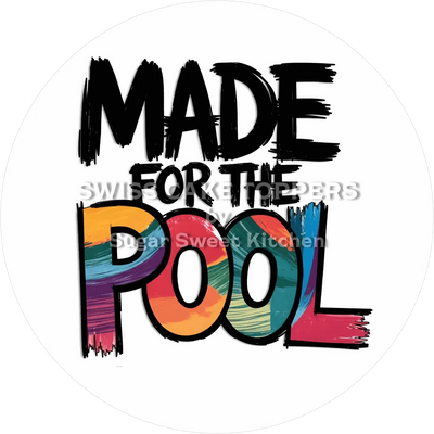 Exklusiver Schwimmer-Tortenaufleger1 -  personalisierbar