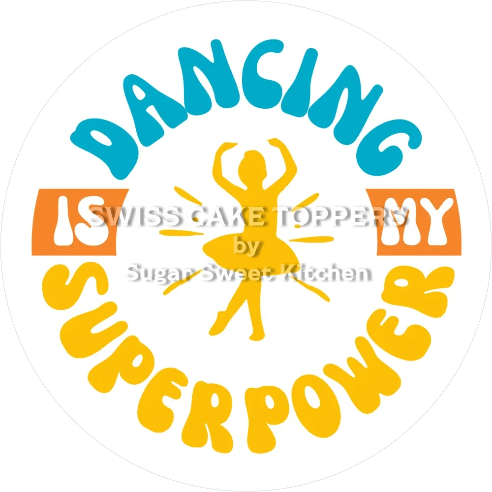 Exklusiver Tanz-Tortenaufleger12 - personalisierbar - Fondant- Torten- & Cupcakeaufleger Sugar Sweet Kitchen