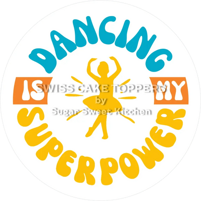 Exklusiver Tanz-Tortenaufleger12 -  personalisierbar