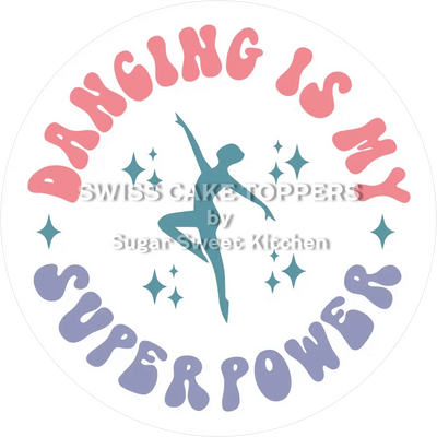 Exklusiver Tanz-Tortenaufleger13 -  personalisierbar