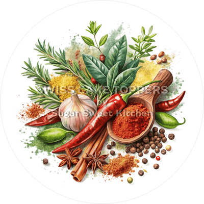 Exklusiver Tortenaufleger mit Gewürzen1 - personalisierbar