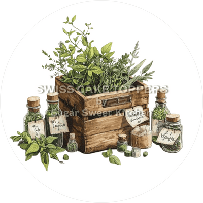 Exklusiver Tortenaufleger mit Kräutern5 - personalisierbar