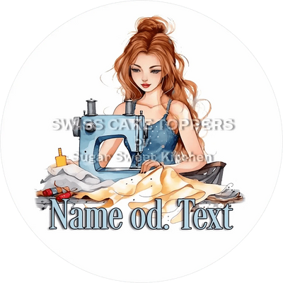 Exklusiver Tortenaufleger Nähen5 mit Namen od. Text