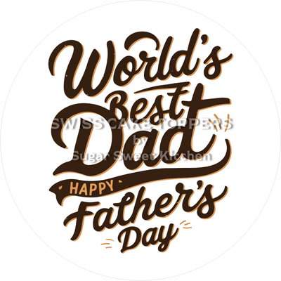 Exklusiver Tortenaufleger zum Vatertag12 - personalisierbar