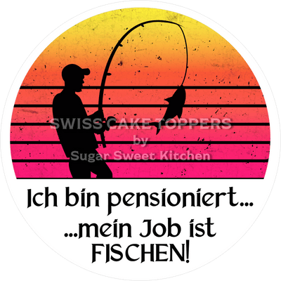 Exklusiver Tortenaufleger zur Pensionierung3 -  personalisierbar