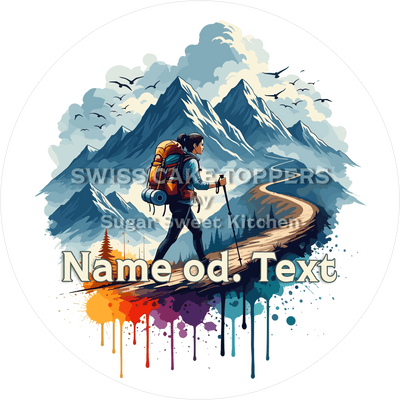 Exklusiver Wander-Tortenaufleger1 mit Namen