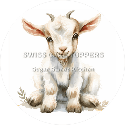Exklusiver Ziegen-Tortenaufleger1 - personalisierbar