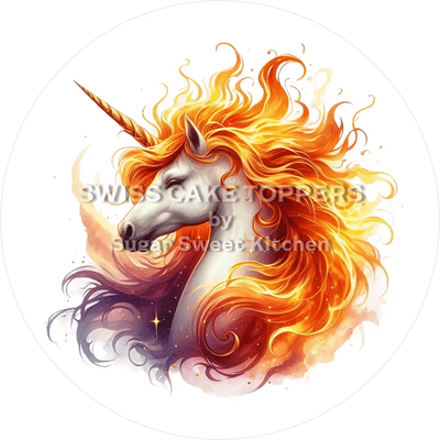 Fantastischer Einhorn-Tortenaufleger12 - personalisierbar