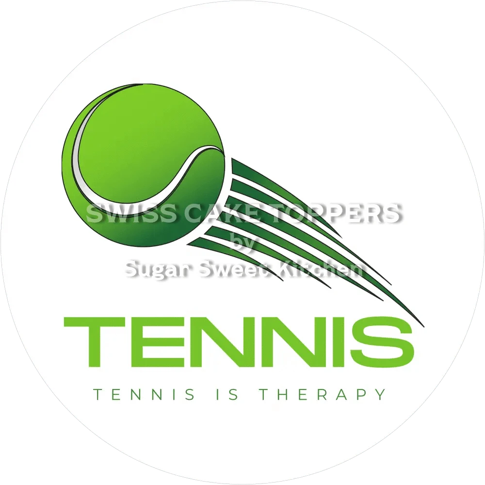 Fantastischer Tennis-Tortenaufleger4 - personalisierbar - Fondant- Torten- & Cupcakeaufleger Sugar Sweet Kitchen