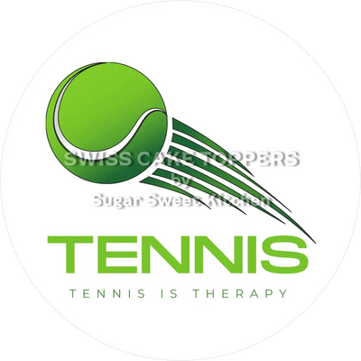 Fantastischer Tennis-Tortenaufleger4 - personalisierbar