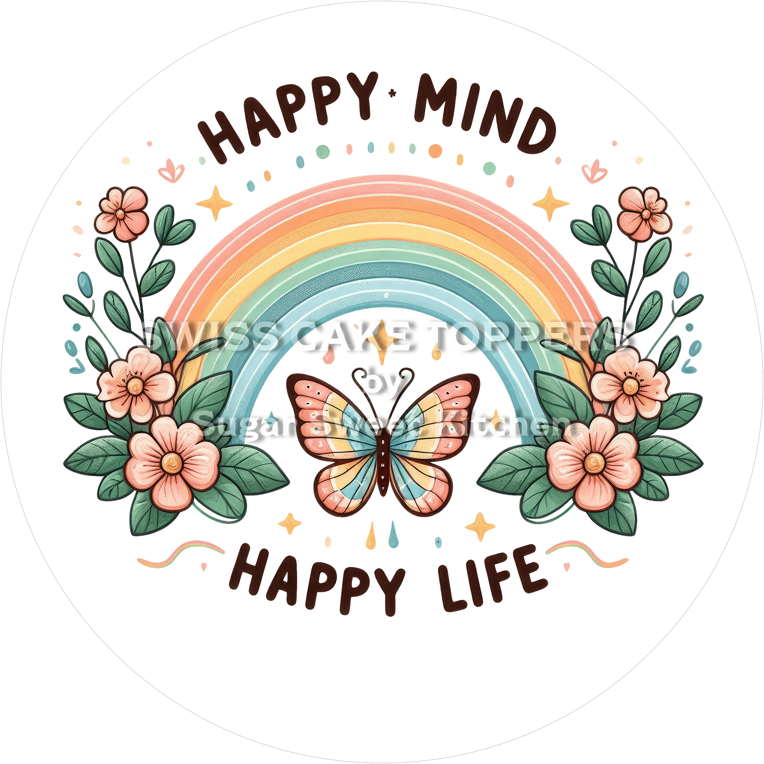 Fantastischer Tortenaufleger mit Zitaten3 - personalisierbar - Fondant- Torten- & Cupcakeaufleger Sugar Sweet Kitchen