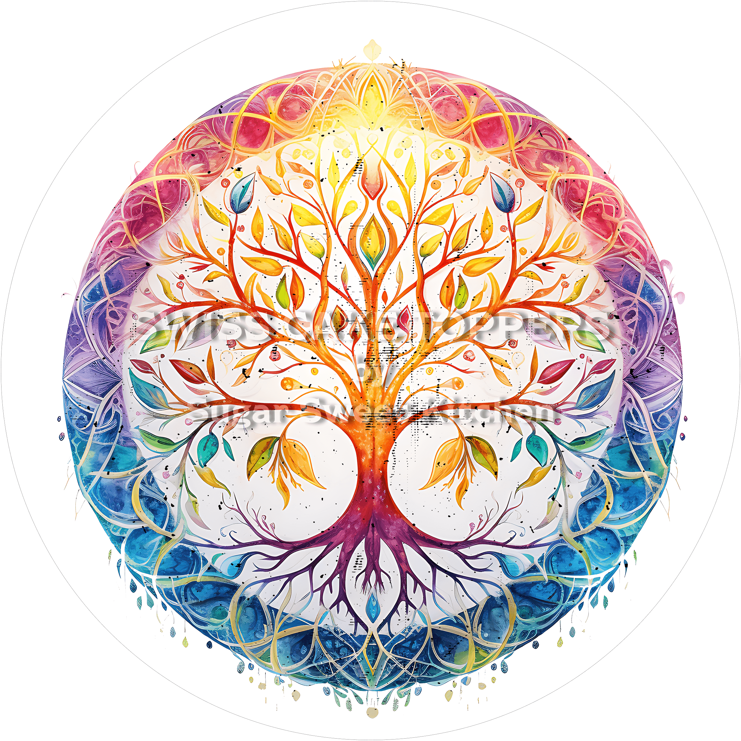 Fantastischer Yoga-Tortenaufleger4 - personalisierbar - Fondant- Torten- & Cupcakeaufleger Sugar Sweet Kitchen