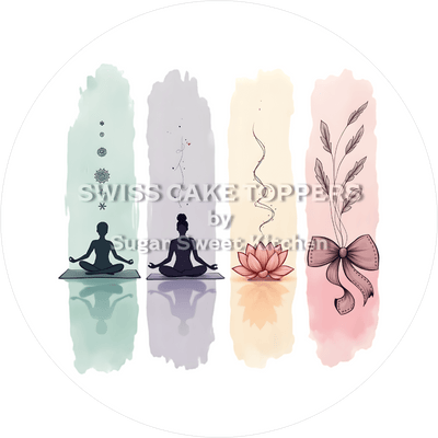 Fantastischer Yoga-Tortenaufleger6 - personalisierbar