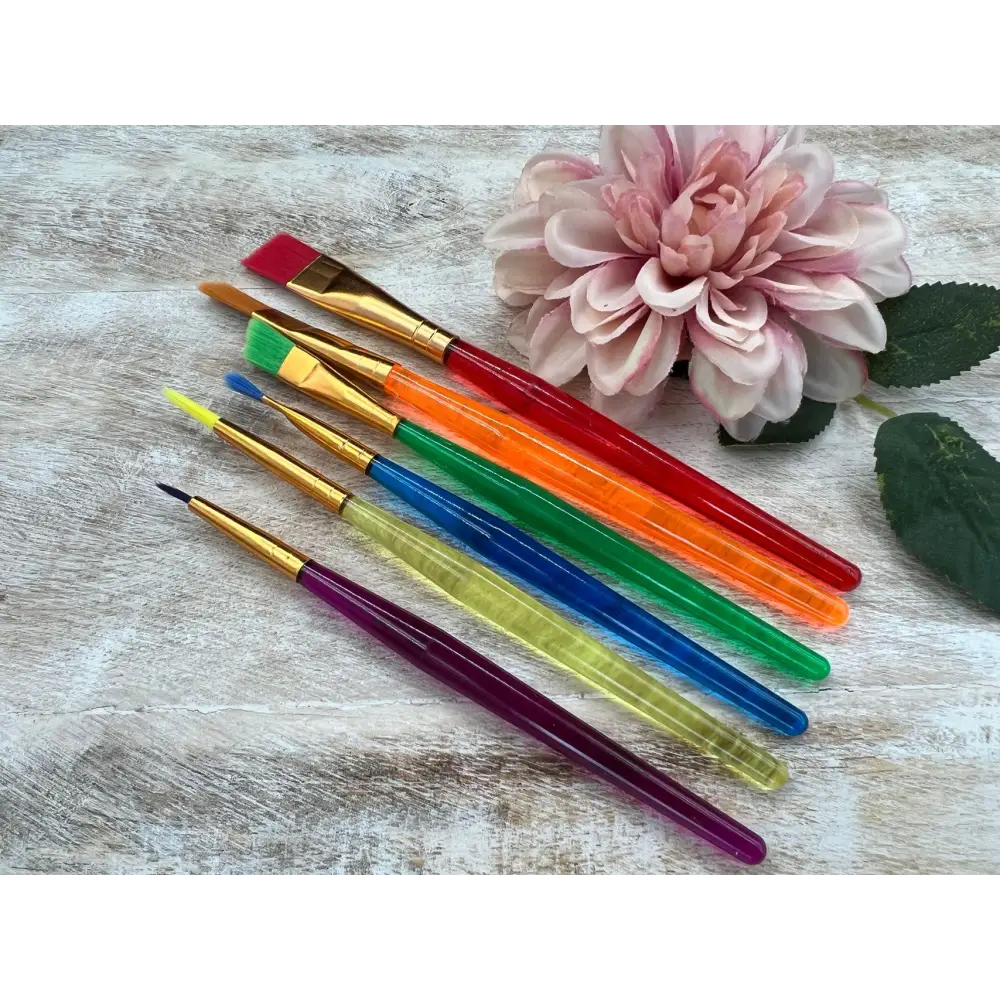 Farbiges Pinsel-Set / 6tlg. - Tortendekoration Sugar Sweet Kitchen