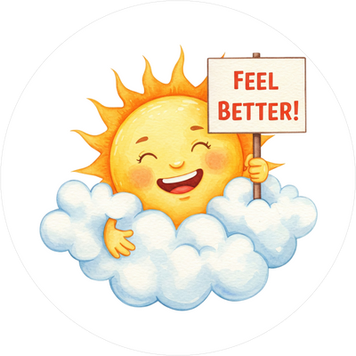 Feel Better-Tortenaufleger 8 - personalisierbar