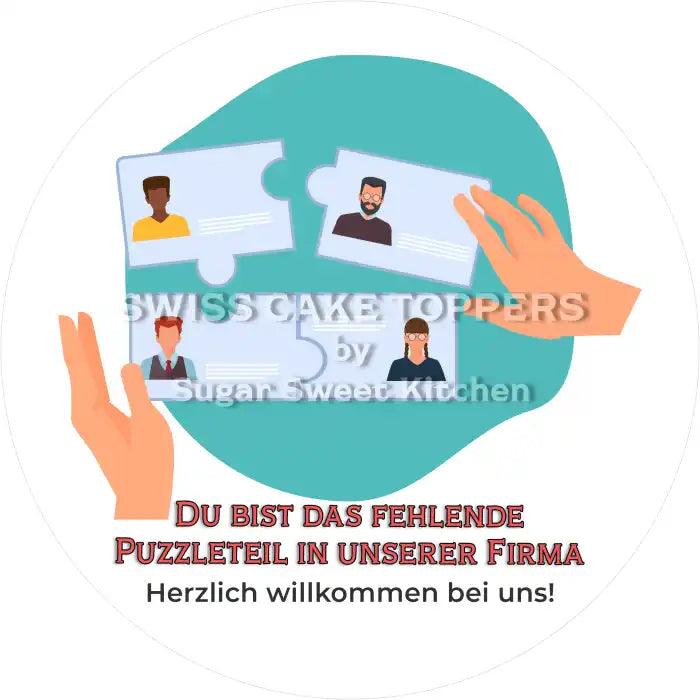 Fehlendes Puzzle-Teil - Tortenaufleger4 - Fondant- Torten- & Cupcakeaufleger Sugar Sweet Kitchen