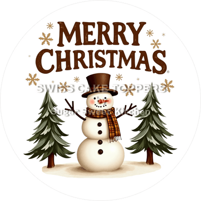 Festlicher Weihnachts-Tortenaufleger5 - personalisierbar