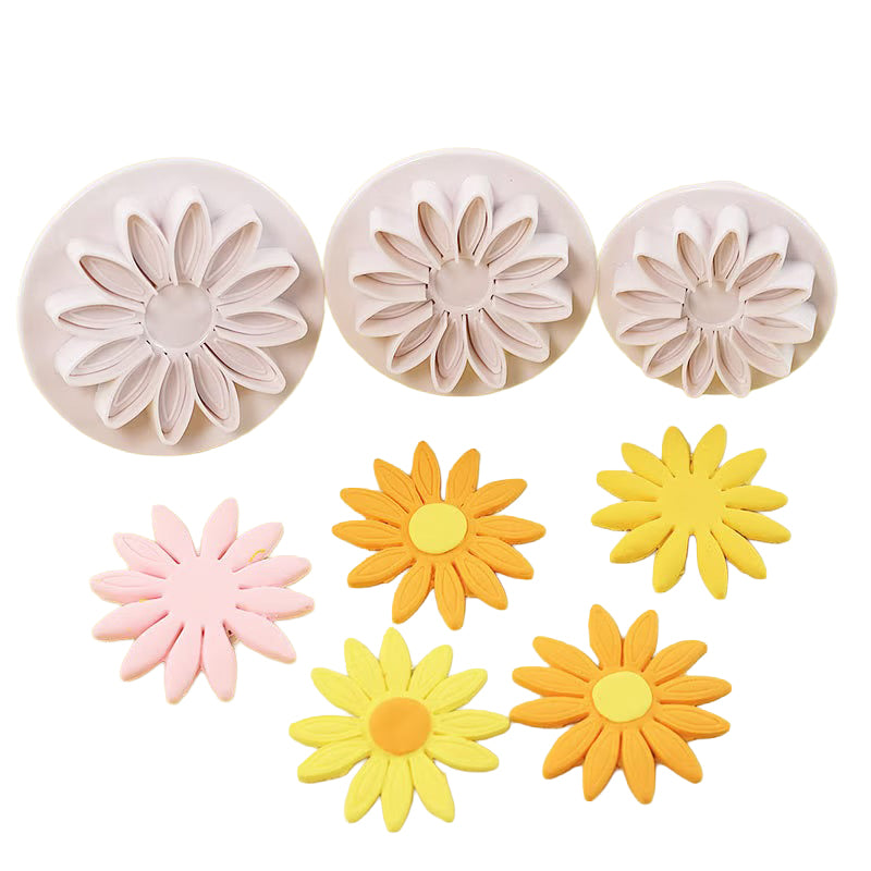Fondant Ausstecher Margerite / 3tlg.