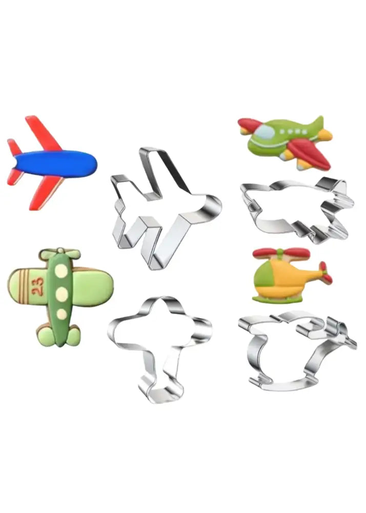 Flugzeuge & Helikopter-Keksausstecher Set / 4 Stk. - Keksausstecher Sugar Sweet Kitchen