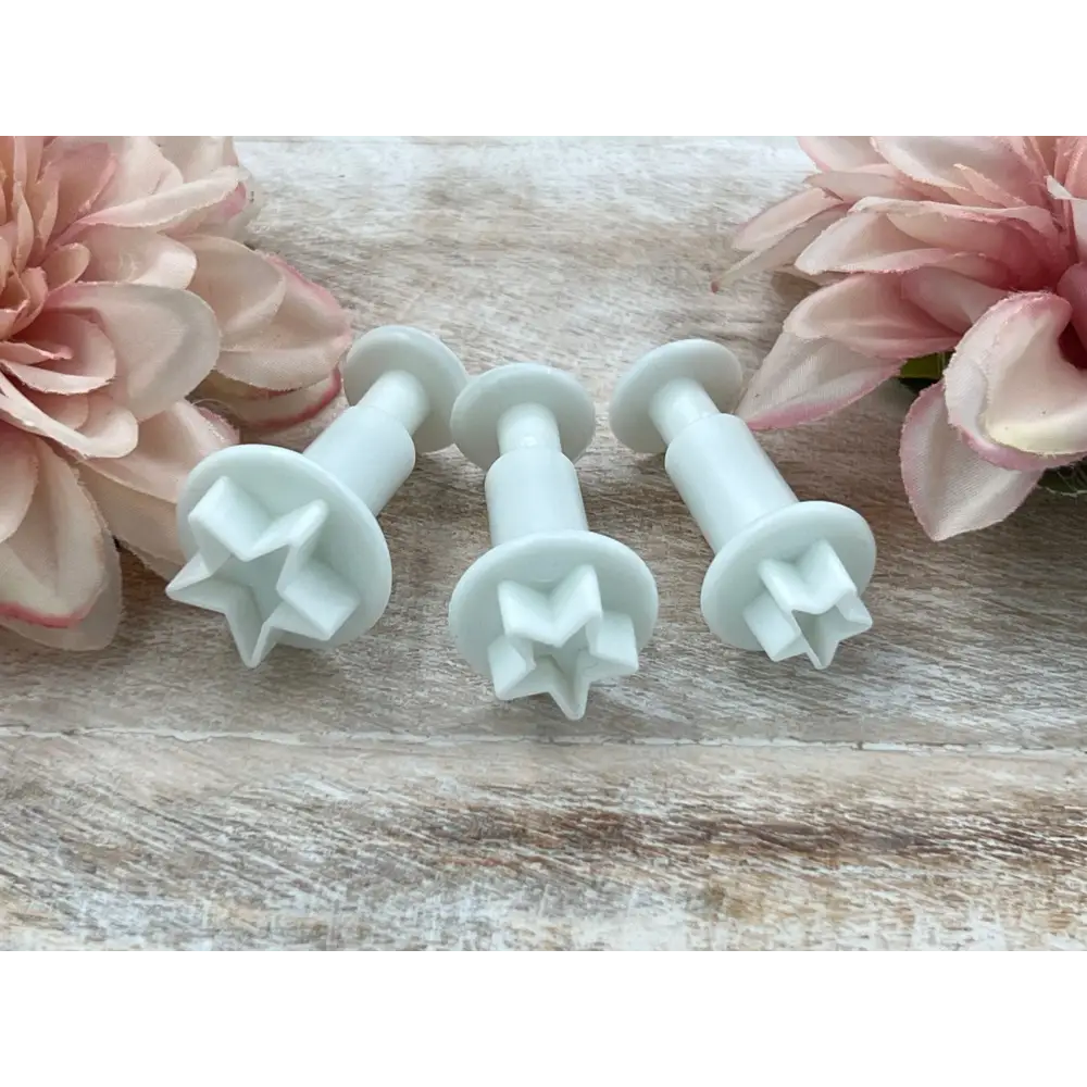 Fondant Ausstecher kleine Sterne / 3tlg. - Tortendekoration Sugar Sweet Kitchen