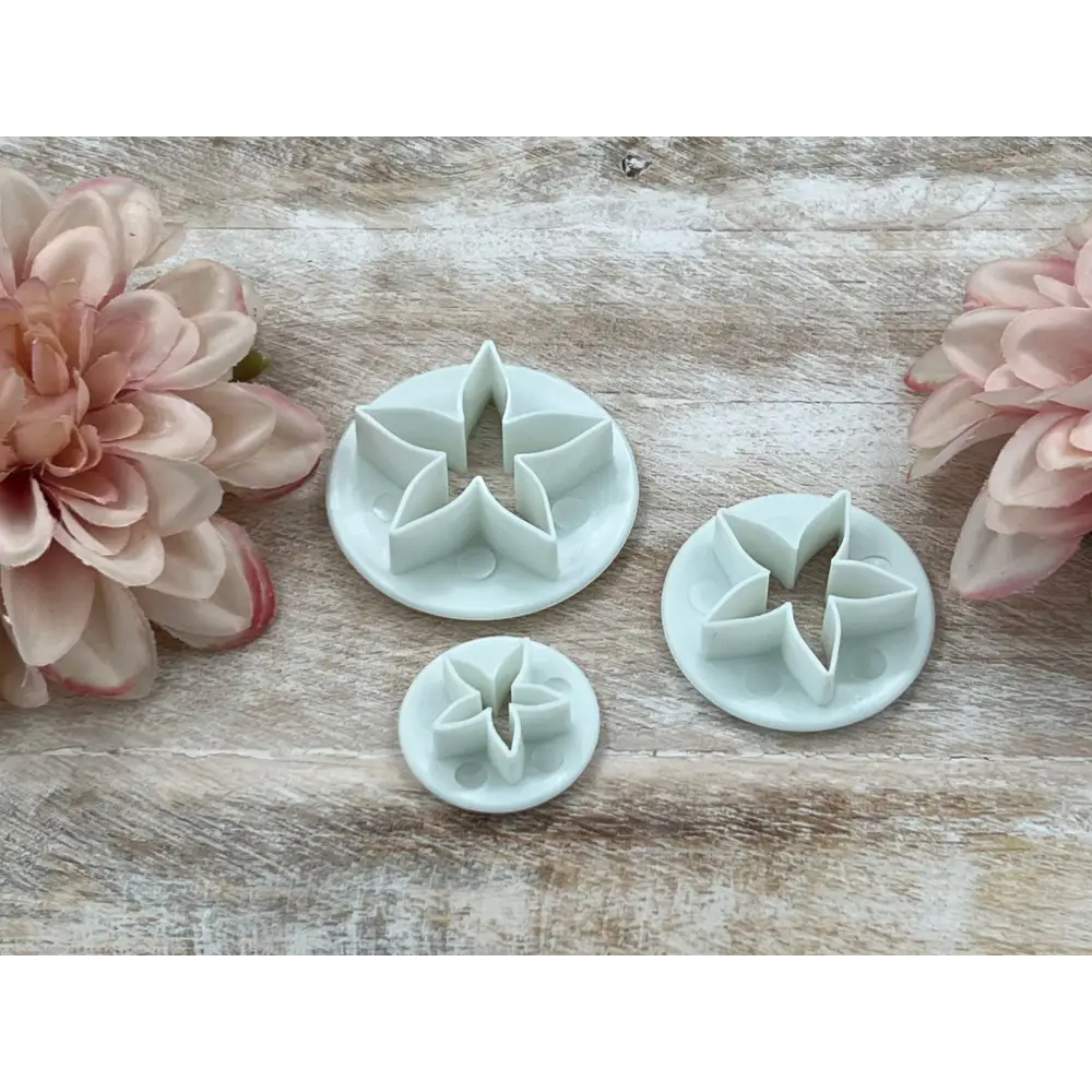 Fondant Ausstecher Narzisse / 3tlg. - Tortendekoration Sugar Sweet Kitchen