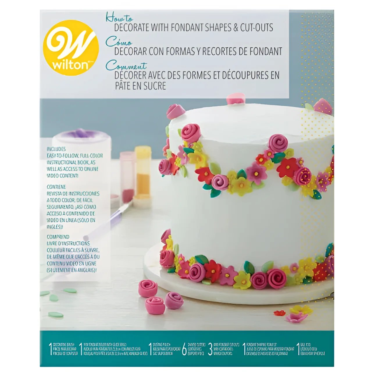 Fondant Dekorationsset Torten Wilton - Tortendekoration Sugar Sweet Kitchen