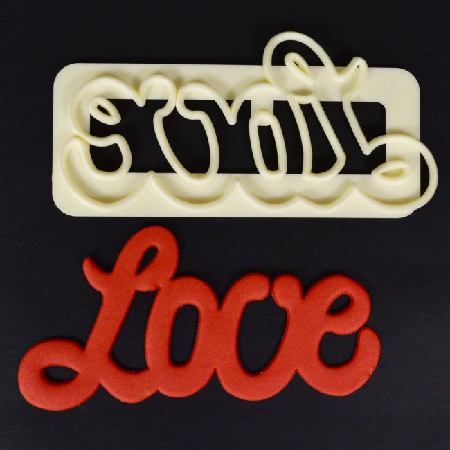 Fondantausstecher ’Love’ / 1Stk. - Tortendekoration Sugar Sweet Kitchen